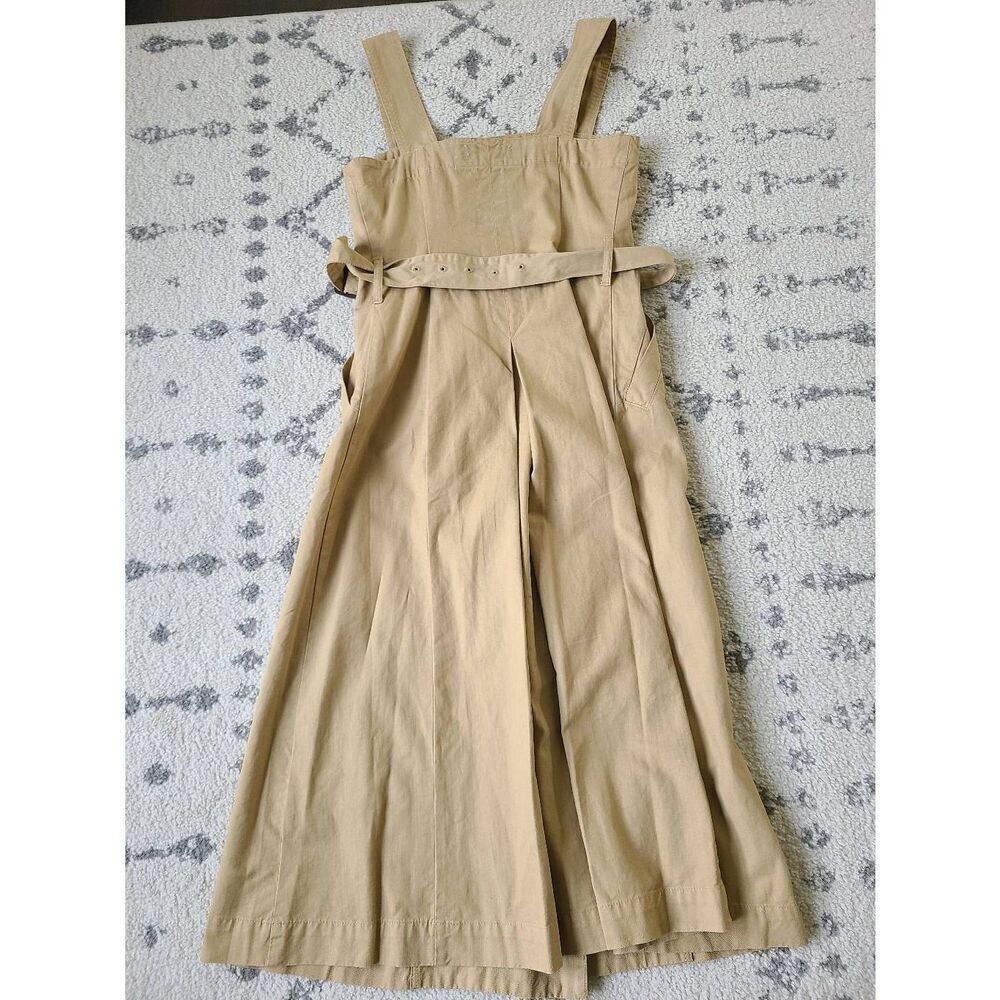 Madewell Mini Dress Womens 0 Beige Sleeveless Double Breasted Strapped Stylish - Picture 7 of 7